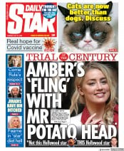Daily Star () Newspaper Front Page for 21 July 2020