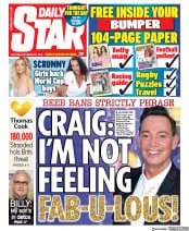 Daily Star () Newspaper Front Page for 21 September 2019