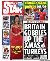 Daily Star () Newspaper Front Page for 21 September 2020