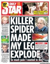Daily Star () Newspaper Front Page for 22 October 2013