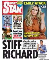 Daily Star () Newspaper Front Page for 22 October 2019