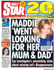 Daily Star () Newspaper Front Page for 22 February 2017