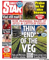Daily Star () Newspaper Front Page for 22 February 2023