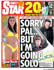 Daily Star () Newspaper Front Page for 22 March 2018