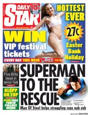 Daily Star () Newspaper Front Page for 22 April 2019