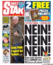 Daily Star () Newspaper Front Page for 22 April 2020