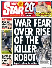 Daily Star () Newspaper Front Page for 22 August 2017