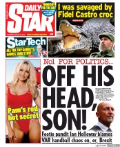 Daily Star () Newspaper Front Page for 22 August 2019