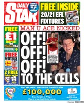Daily Star () Newspaper Front Page for 22 August 2020
