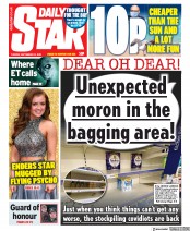 Daily Star () Newspaper Front Page for 22 September 2020