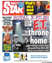 Daily Star () Newspaper Front Page for 22 September 2022