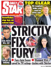 Daily Star () Newspaper Front Page for 23 October 2018