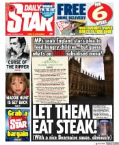 Daily Star () Newspaper Front Page for 23 October 2020