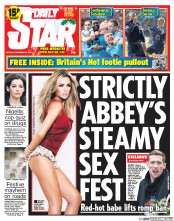 Daily Star () Newspaper Front Page for 23 December 2013