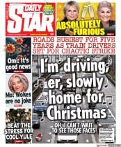 Daily Star () Newspaper Front Page for 23 December 2021