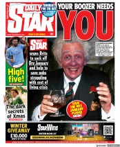 Daily Star () Newspaper Front Page for 23 December 2022