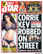 Daily Star () Newspaper Front Page for 23 January 2014