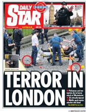 Daily Star () Newspaper Front Page for 23 March 2017