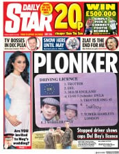 Daily Star () Newspaper Front Page for 23 March 2018