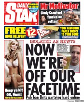 Daily Star () Newspaper Front Page for 23 March 2020