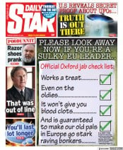 Daily Star () Newspaper Front Page for 23 March 2021