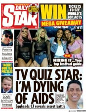 Daily Star () Newspaper Front Page for 23 April 2019