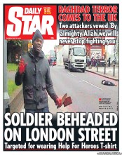 Daily Star () Newspaper Front Page for 23 May 2013
