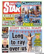 Daily Star () Newspaper Front Page for 23 May 2022
