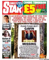 Daily Star () Newspaper Front Page for 23 July 2021