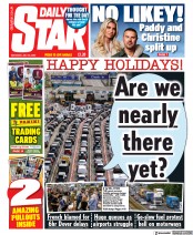 Daily Star () Newspaper Front Page for 23 July 2022