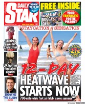 Daily Star () Newspaper Front Page for 23 August 2021