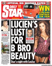 Daily Star () Newspaper Front Page for 23 September 2011