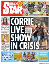 Daily Star () Newspaper Front Page for 23 September 2015