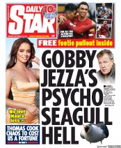 Daily Star () Newspaper Front Page for 23 September 2019