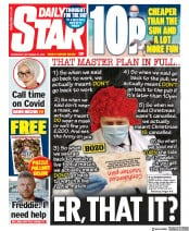 Daily Star () Newspaper Front Page for 23 September 2020