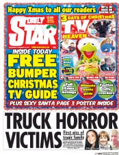 Daily Star () Newspaper Front Page for 24 December 2014