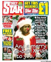 Daily Star () Newspaper Front Page for 24 December 2020