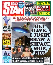 Daily Star () Newspaper Front Page for 24 January 2022