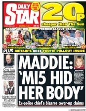 Daily Star () Newspaper Front Page for 24 April 2017