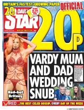 Daily Star () Newspaper Front Page for 24 May 2016