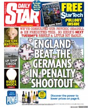 Daily Star () Newspaper Front Page for 24 June 2021