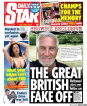 Daily Star () Newspaper Front Page for 24 July 2020