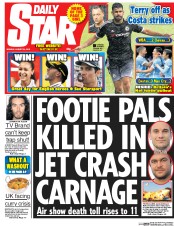 Daily Star () Newspaper Front Page for 24 August 2015