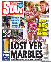 Daily Star () Newspaper Front Page for 24 August 2021