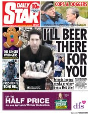 Daily Star () Newspaper Front Page for 25 October 2018