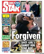 Daily Star () Newspaper Front Page for 25 October 2021