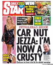 Daily Star () Newspaper Front Page for 25 November 2019