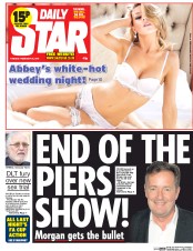 Daily Star () Newspaper Front Page for 25 February 2014