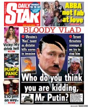 Daily Star () Newspaper Front Page for 25 February 2022