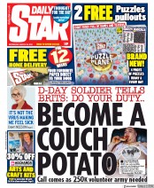 Daily Star () Newspaper Front Page for 25 March 2020